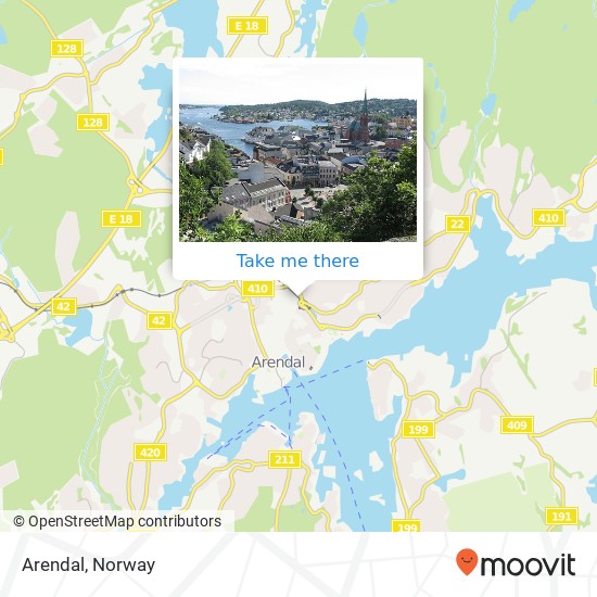 Arendal map