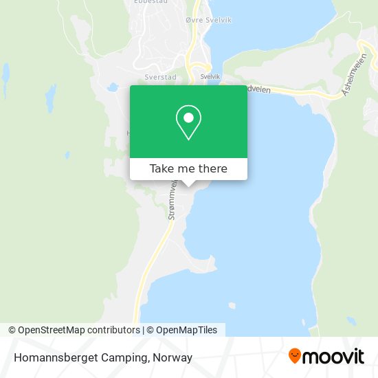 Homannsberget Camping map