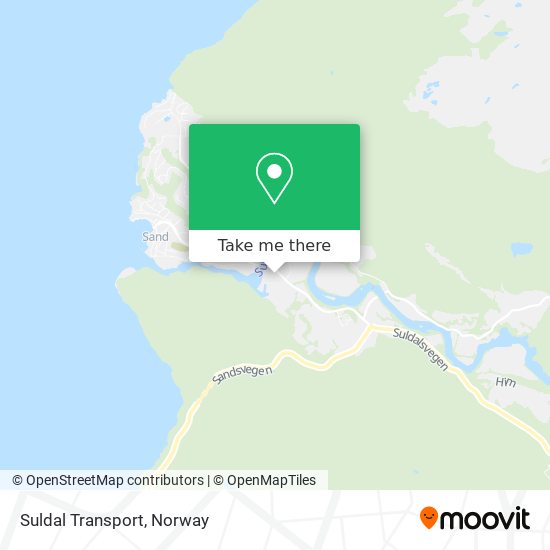 Suldal Transport map