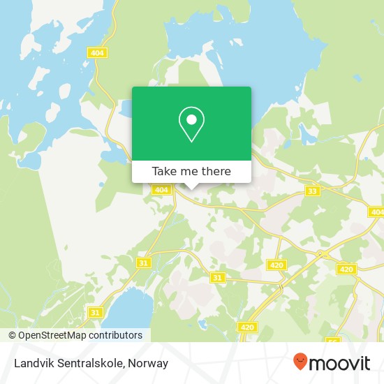 Landvik Sentralskole map