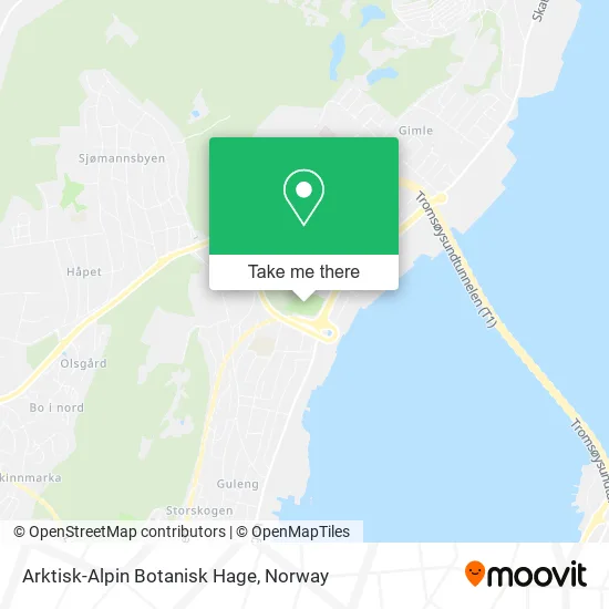 Arktisk-Alpin Botanisk Hage map