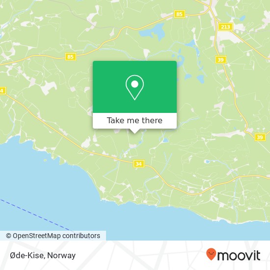 Øde-Kise map