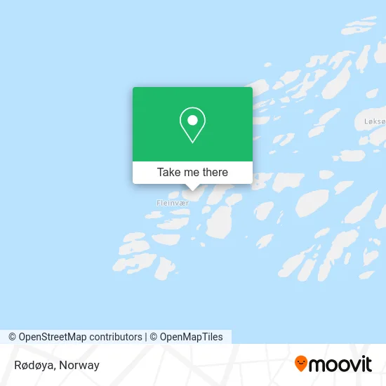 Rødøya map