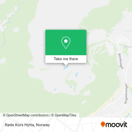 Røde Kors Hytta map