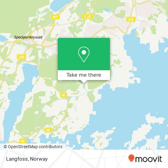 Langfoss map