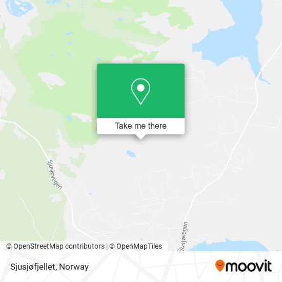 Sjusjøfjellet map