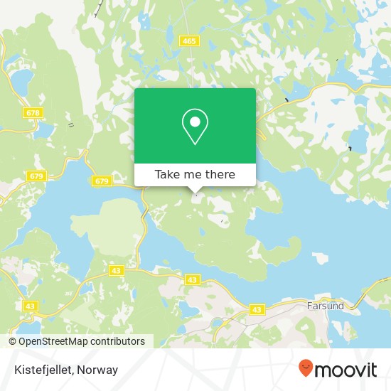 Kistefjellet map