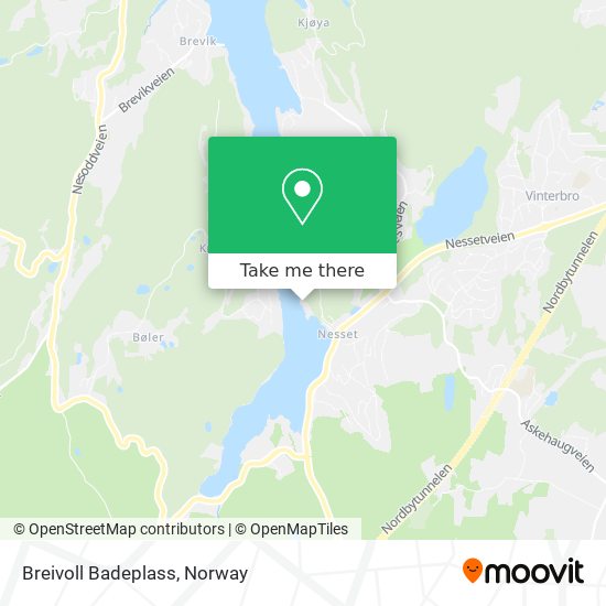 Breivoll Badeplass map