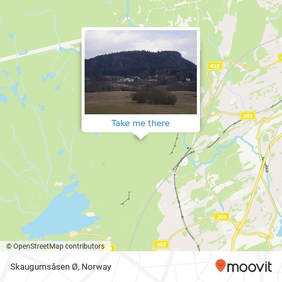 Skaugumsåsen Ø map