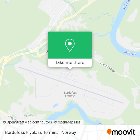 Bardufoss Flyplass Terminal map