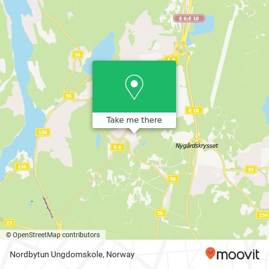 Nordbytun Ungdomskole map