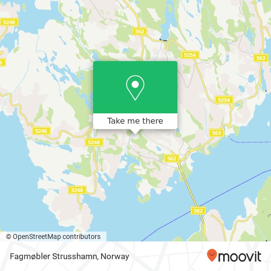 Fagmøbler Strusshamn map