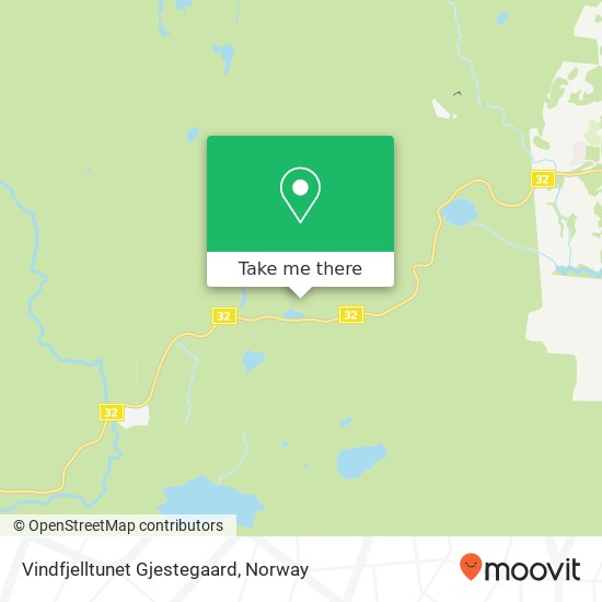 Vindfjelltunet Gjestegaard map