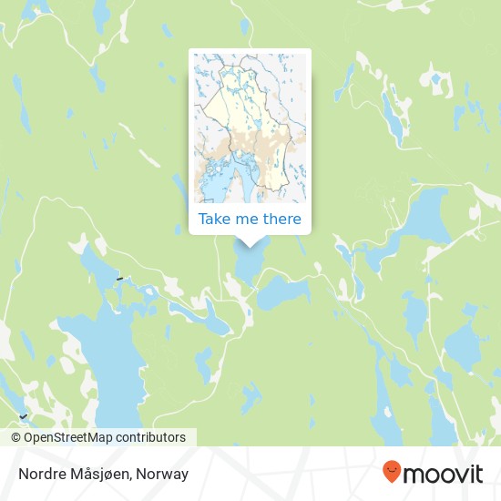 Nordre Måsjøen map