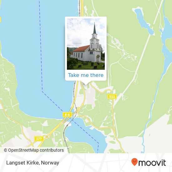 Langset Kirke map