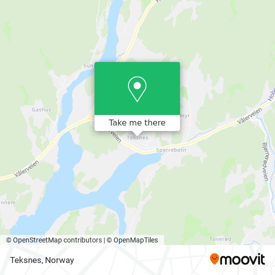 Teksnes map