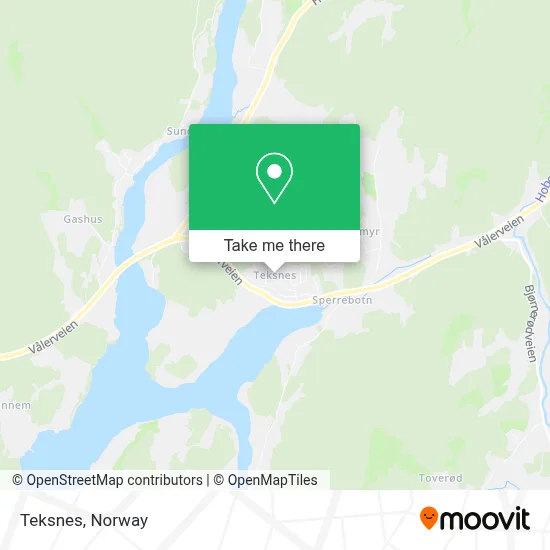Teksnes map