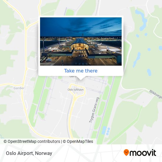 Oslo Airport map