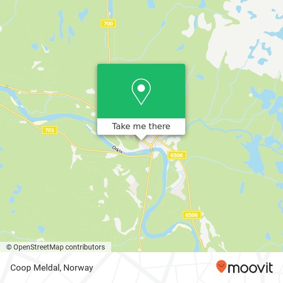 Coop Meldal map