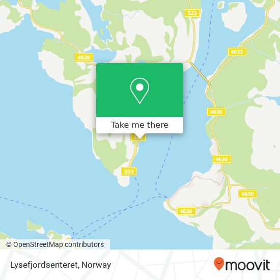 Lysefjordsenteret map