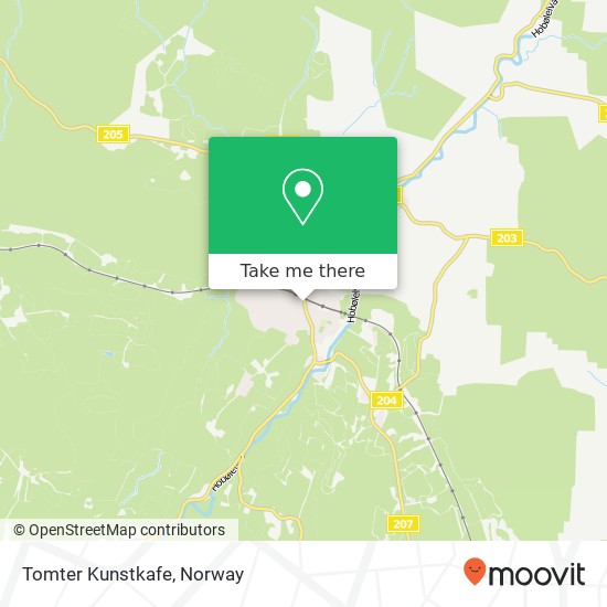 Tomter Kunstkafe map