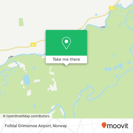 Folldal Grimsmoe Airport map