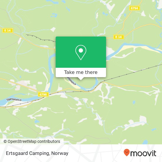 Ertsgaard Camping map