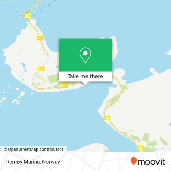 Remøy Marina map