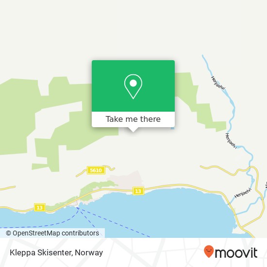 Kleppa Skisenter map