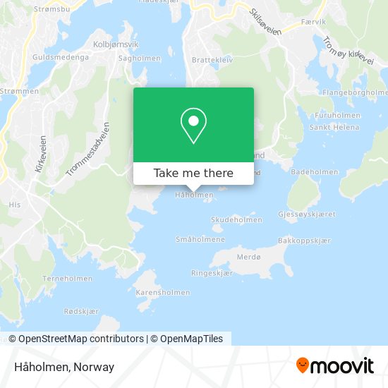 Håholmen map