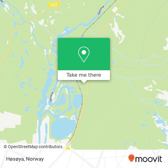 Høsøya map