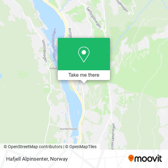 Hafjell Alpinsenter map