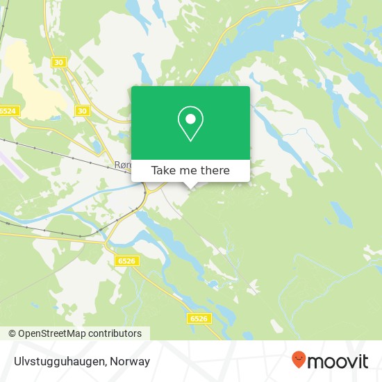 Ulvstugguhaugen map