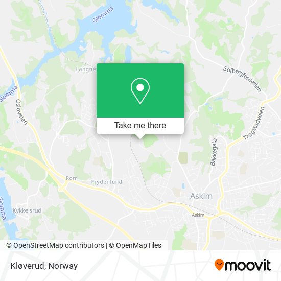 Kløverud map