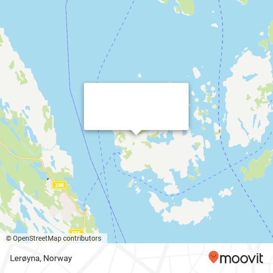 Lerøyna map
