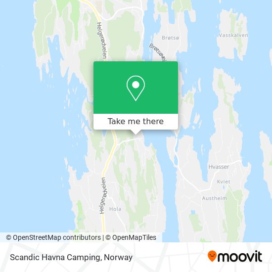 Scandic Havna Camping map