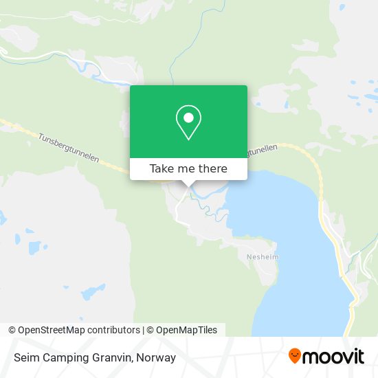 Seim Camping Granvin map