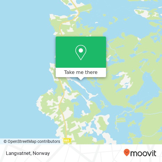 Langvatnet map