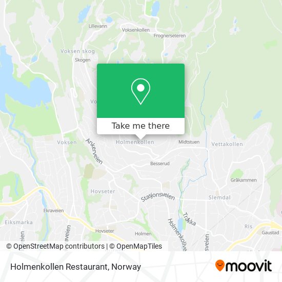 Holmenkollen Restaurant map