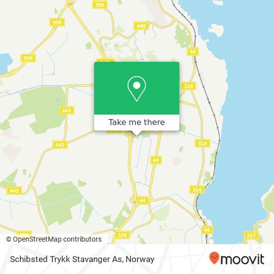 Schibsted Trykk Stavanger As map