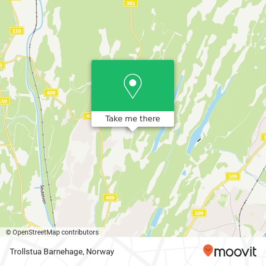 Trollstua Barnehage map