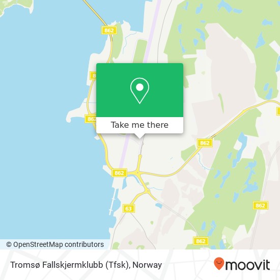 Tromsø Fallskjermklubb (Tfsk) map
