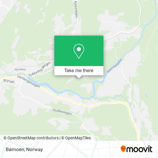 Bømoen map