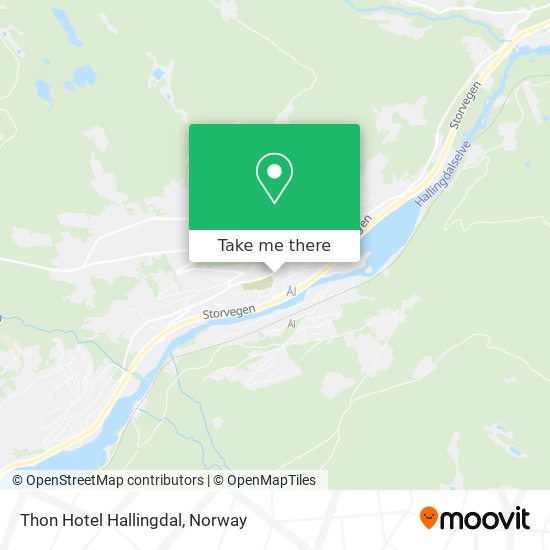 Thon Hotel Hallingdal map