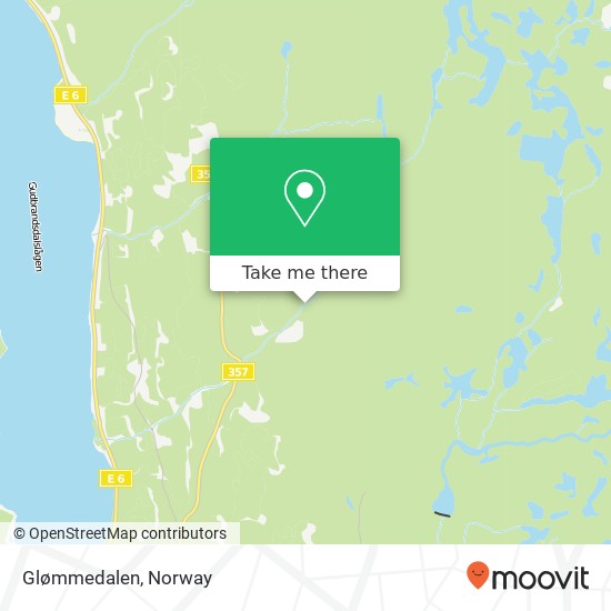 Glømmedalen map