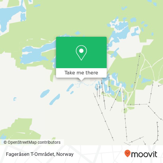 Fageråsen T-Området map