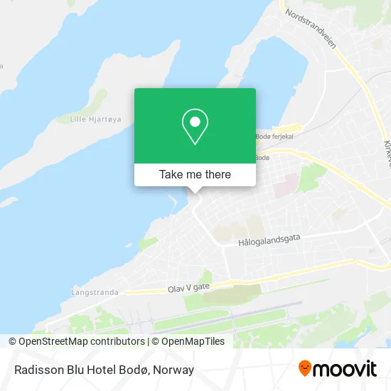 Radisson Blu Hotel Bodø map