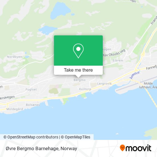 Øvre Bergmo Barnehage map
