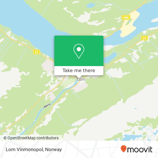 Lom Vinmonopol map