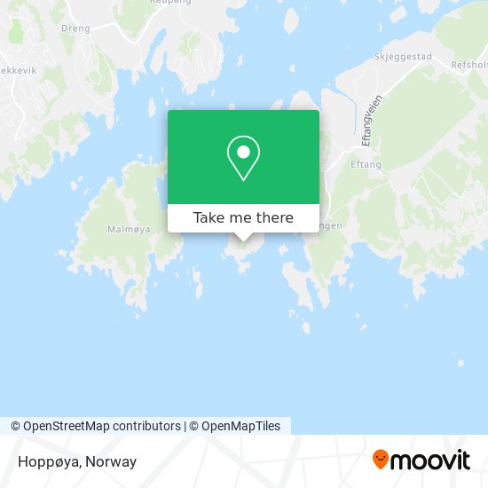 Hoppøya map